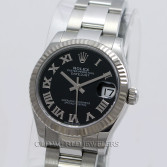 Rolex MidSize Datejust Ref 278274 Steel Black Roman Rolex MidSize Datejust Ref 278274 Steel Black Roman